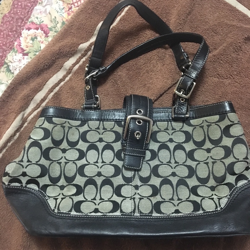 Black coach purse